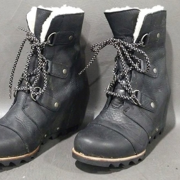 Sorel Joan of Arctic Wedge Boots Womens 8.5 - Picture 3 of 6